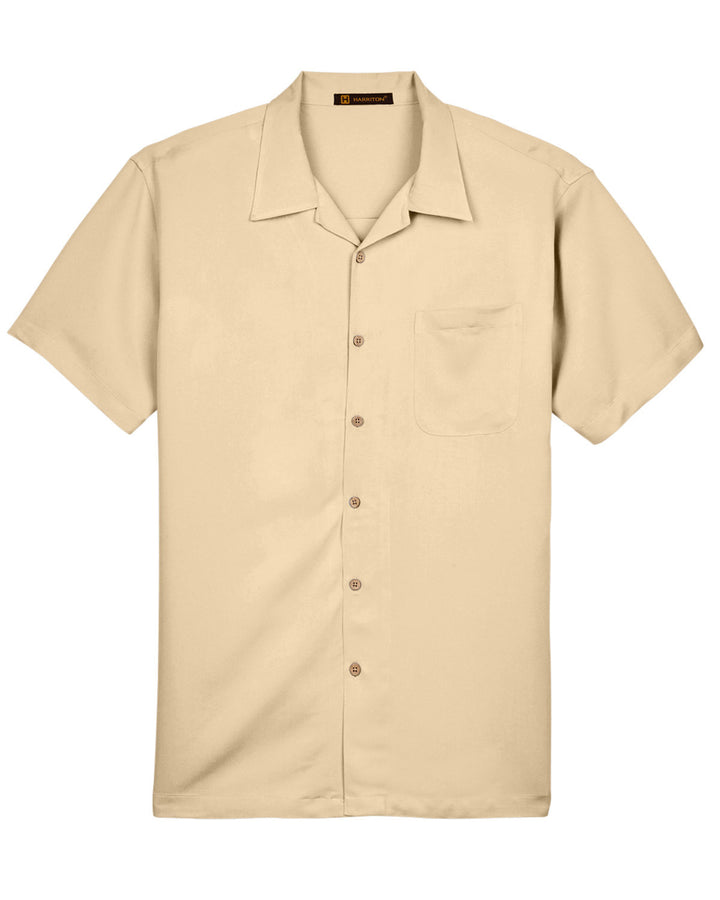 Harriton Men's Bahama Cord Camp Shirt Harriton