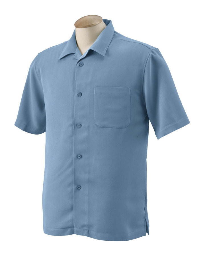 Harriton Men's Bahama Cord Camp Shirt Harriton