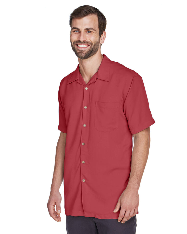 Harriton Men's Bahama Cord Camp Shirt Harriton