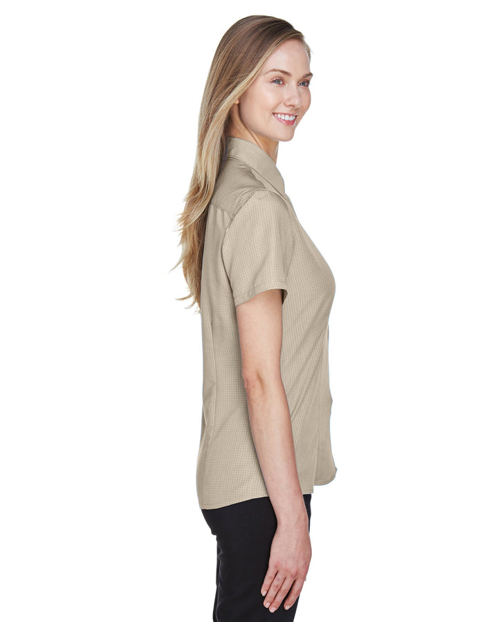 Harriton Ladies' Barbados Textured Camp Shirt Harriton