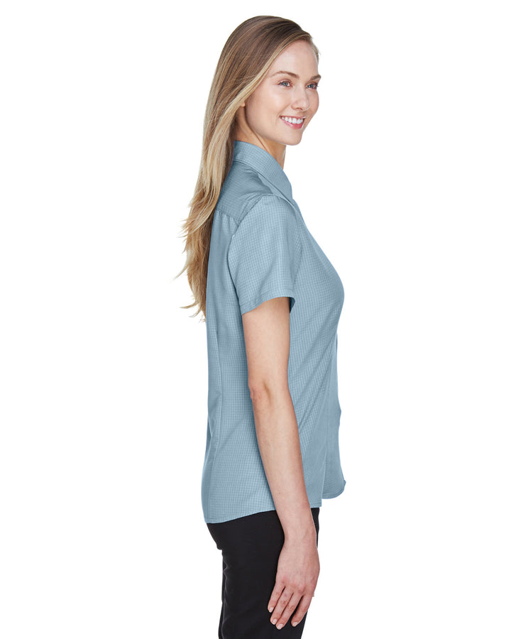 Harriton Ladies' Barbados Textured Camp Shirt Harriton