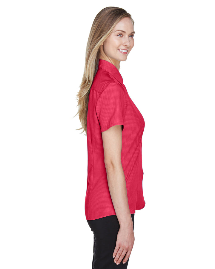 Harriton Ladies' Barbados Textured Camp Shirt Harriton