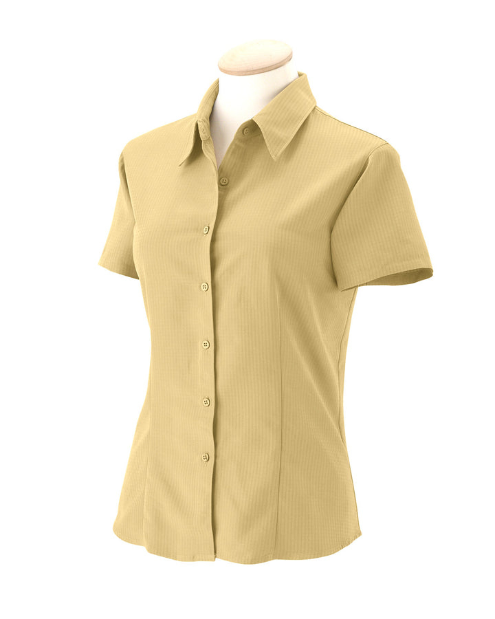 Harriton Ladies' Barbados Textured Camp Shirt Harriton