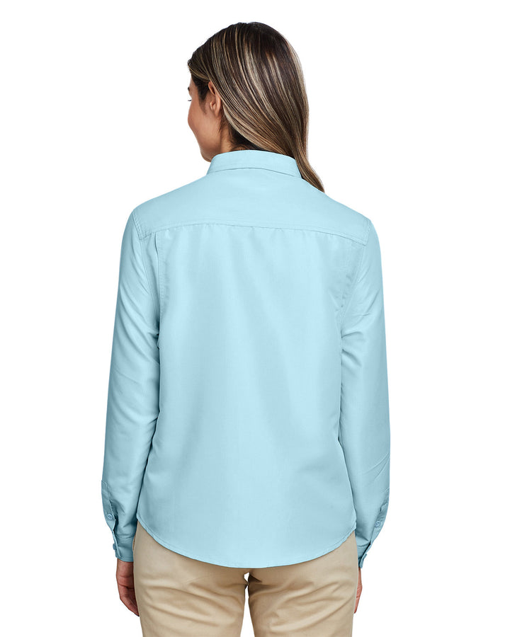 Harriton Ladies' Key West Long-Sleeve Performance Staff Shirt Harriton