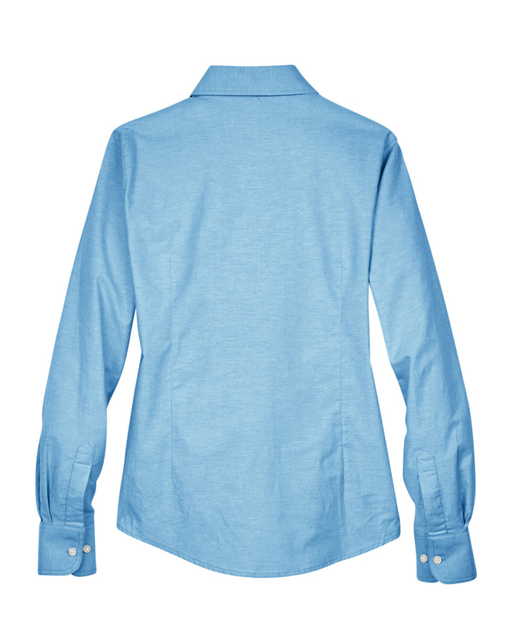 Harriton Ladies' Long-Sleeve Oxford with Stain-Release Harriton