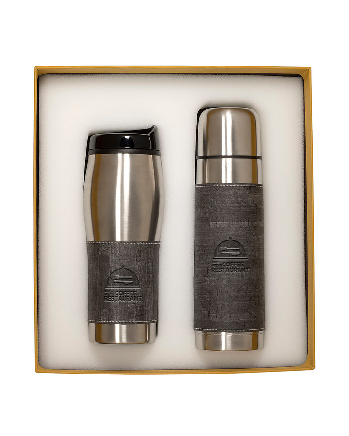 Leeman Casablanca Thermal Bottle And Tumbler Gift Set Leeman