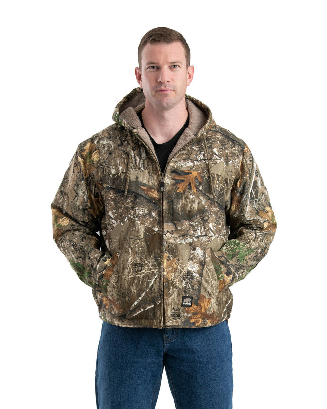 Berne Men's Heartland Washed Duck Hooded Work Coat Berne