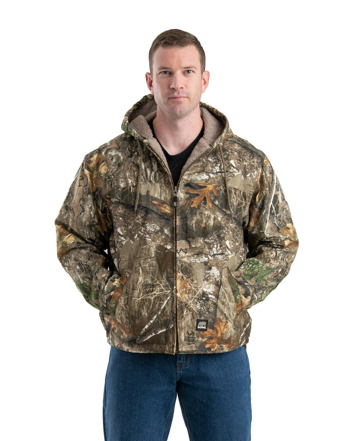 Berne Men's Heartland Washed Duck Hooded Work Coat Berne