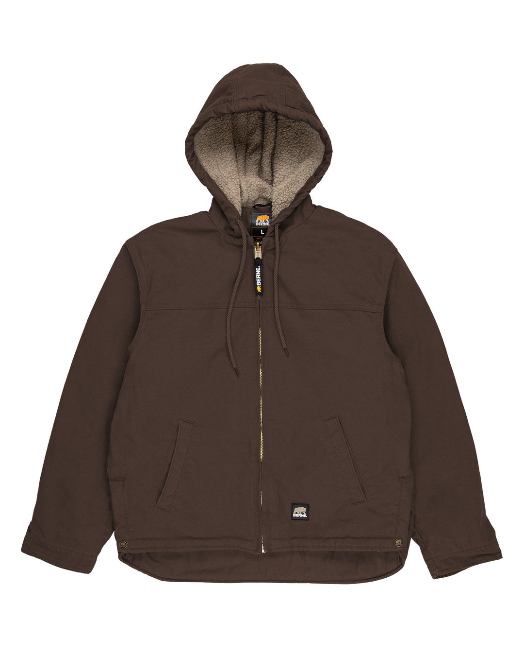 Berne Men's Heartland Washed Duck Hooded Work Coat Berne