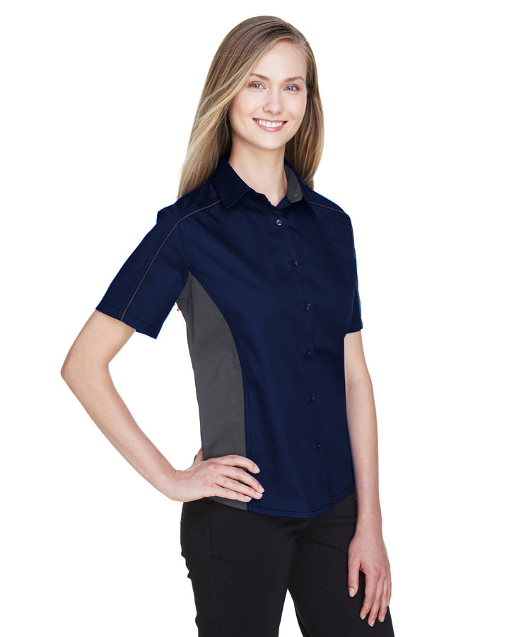 North End Ladies' Fuse Colorblock Twill Shirt North End