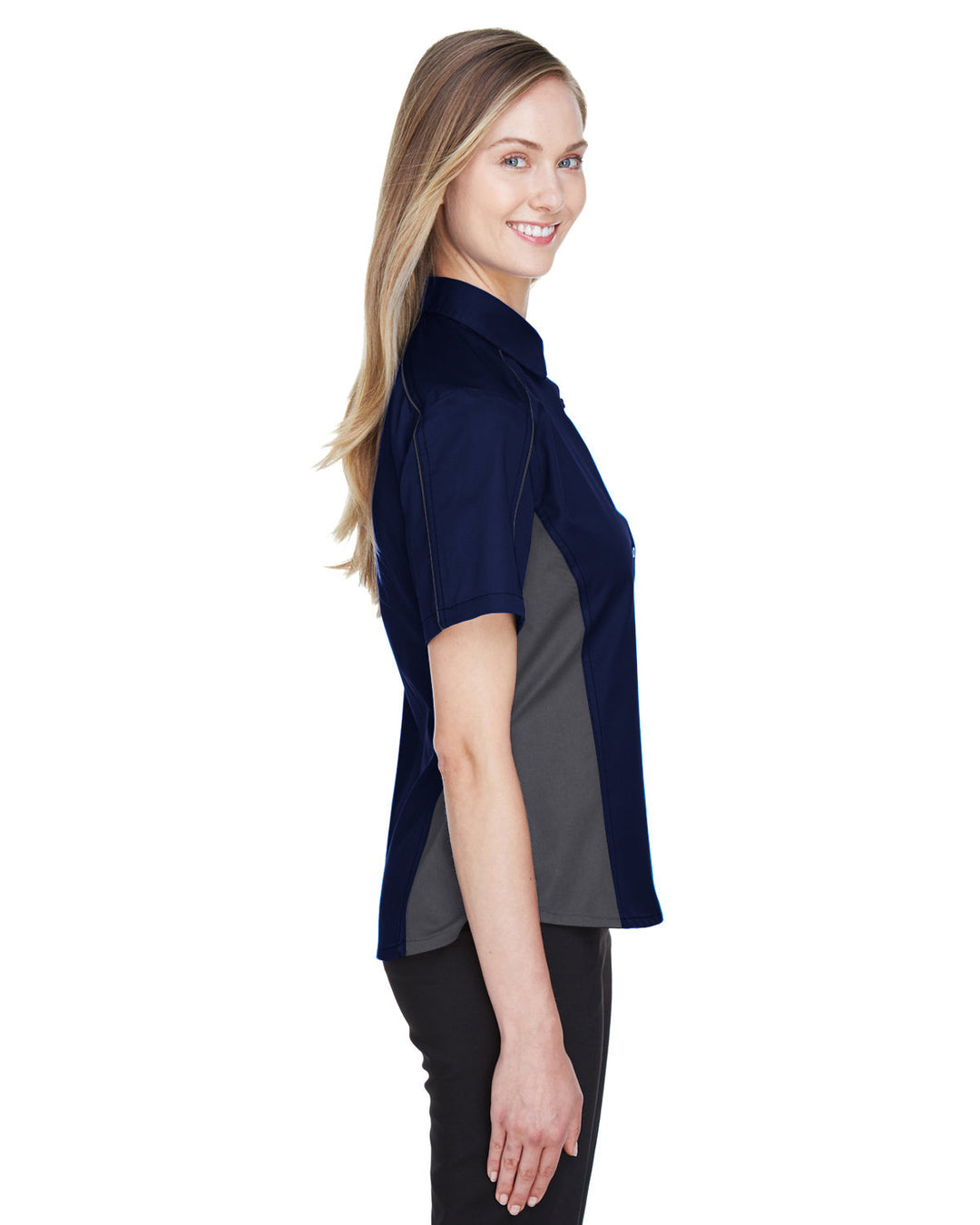 North End Ladies' Fuse Colorblock Twill Shirt North End