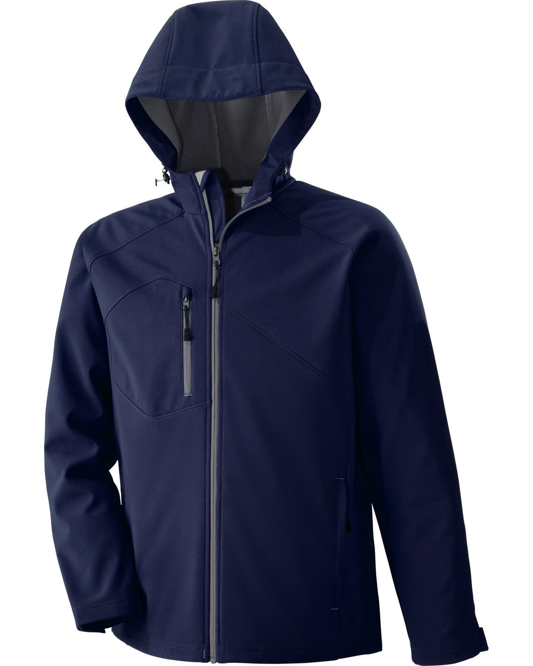 North End Men's Prospect Two-Layer Fleece Bonded Soft Shell Hooded Jacket North End