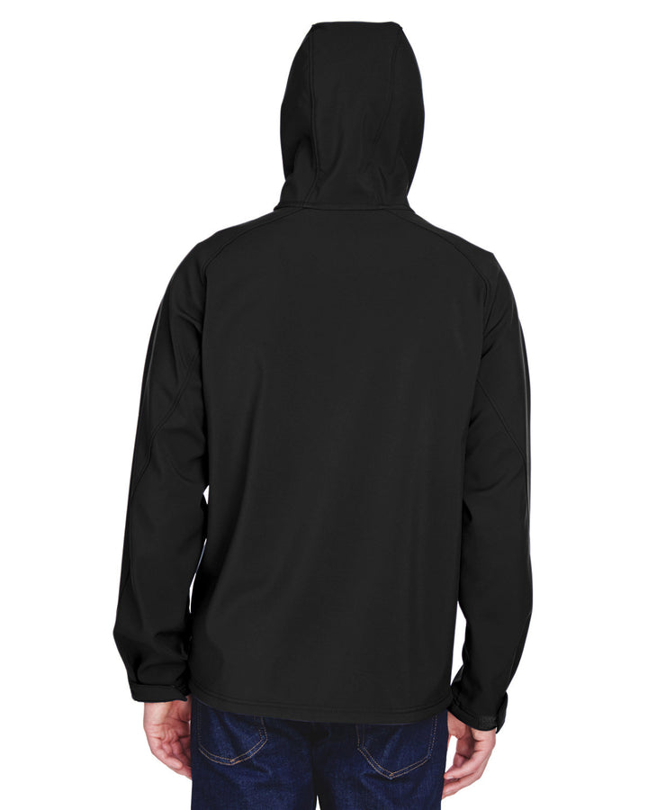 North End Men's Prospect Two-Layer Fleece Bonded Soft Shell Hooded Jacket North End