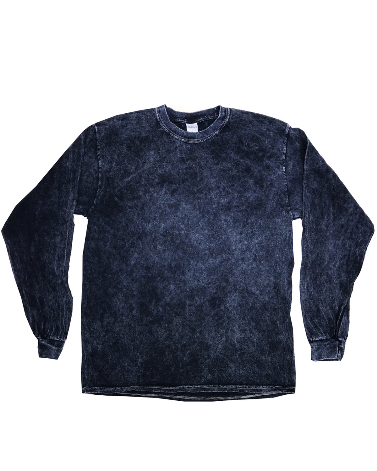 Navy Spider Tie Dye 100% Pre-shrunk Heavy Cotton Long Sleeve Tee