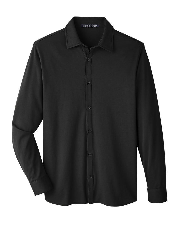 Devon & Jones Men's CrownLux Performance™ Plaited Button-Down Shirt Devon & Jones