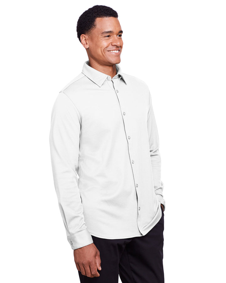 Devon & Jones Men's CrownLux Performance™ Plaited Button-Down Shirt Devon & Jones