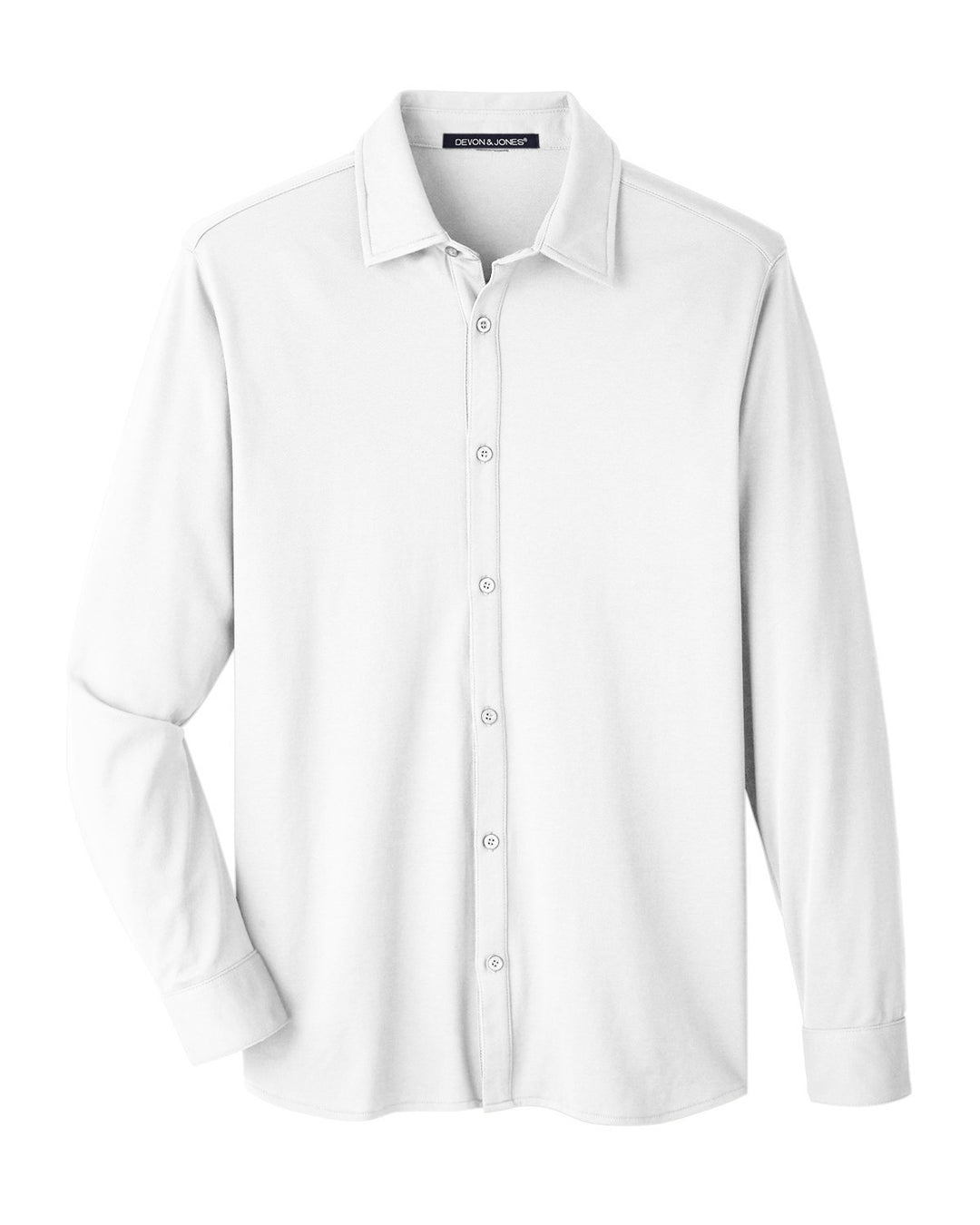 Devon & Jones Men's CrownLux Performance™ Plaited Button-Down Shirt Devon & Jones