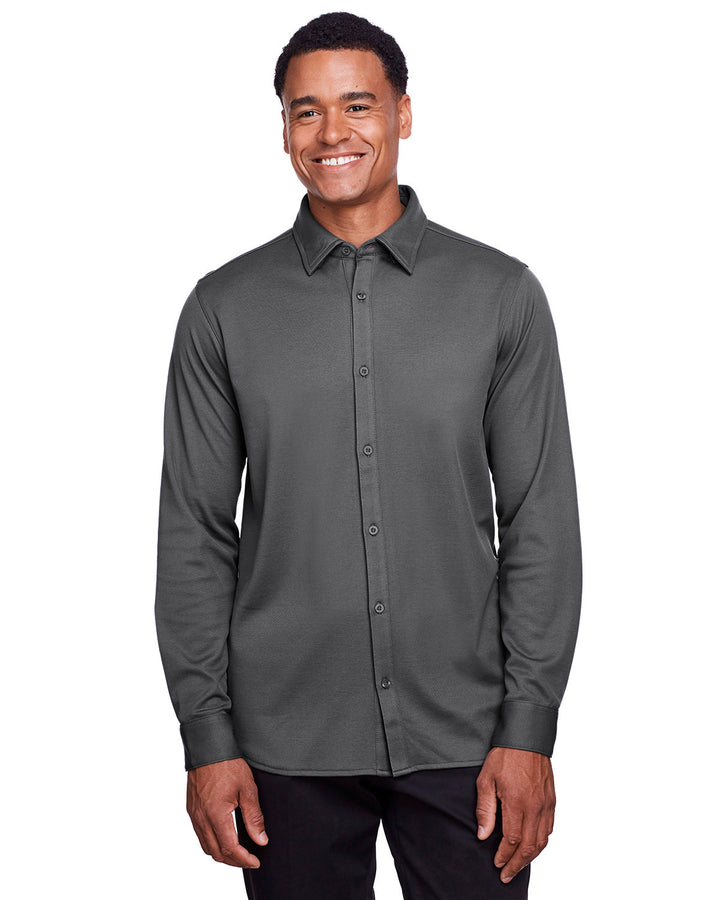 Devon & Jones Men's CrownLux Performance™ Plaited Button-Down Shirt Devon & Jones