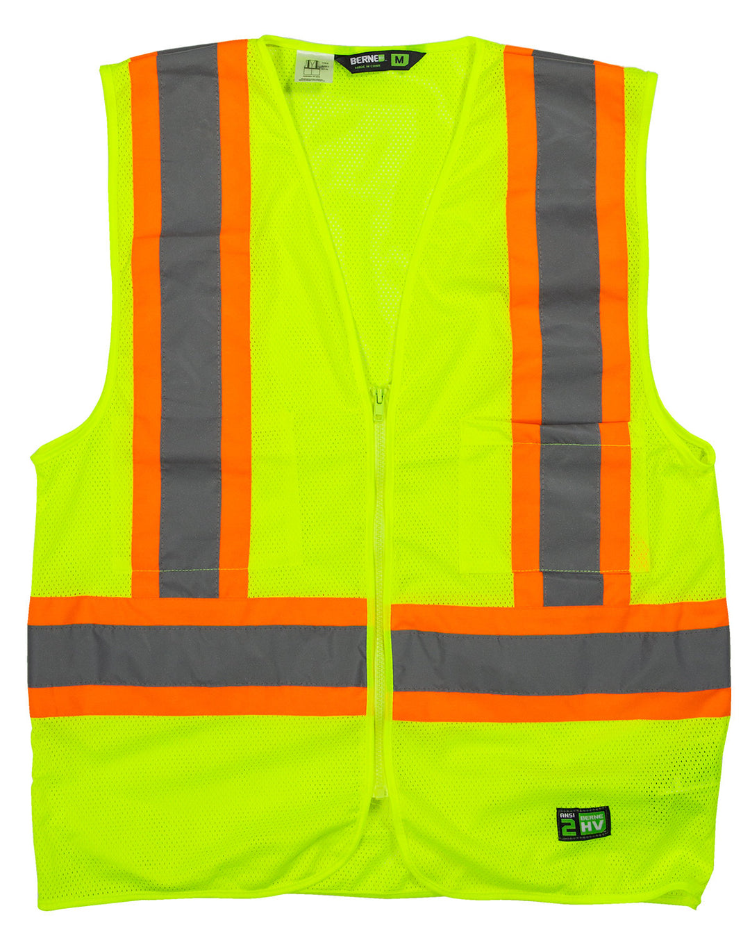 Berne Adult Hi-Vis Class 2 Multi-Color Vest Berne