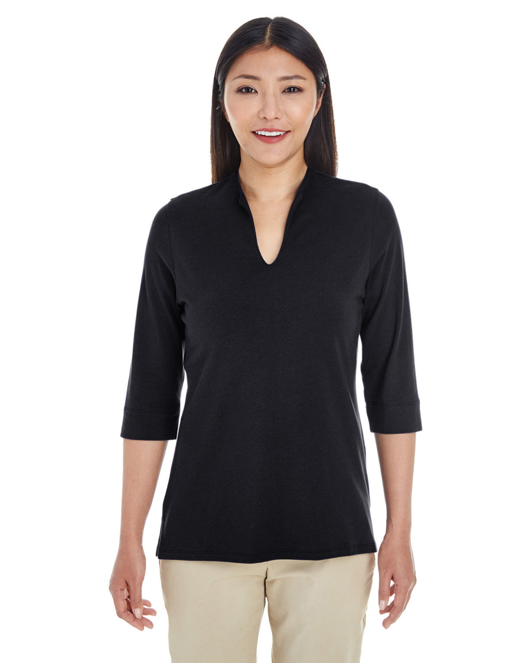 Devon & Jones Ladies' Perfect Fit™ Tailored Open Neckline Top Devon & Jones