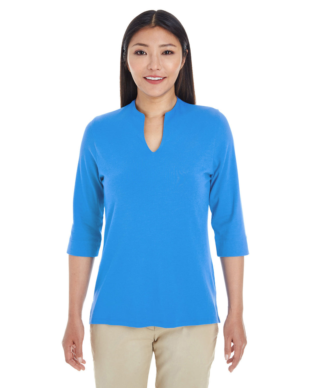 Devon & Jones Ladies' Perfect Fit™ Tailored Open Neckline Top Devon & Jones