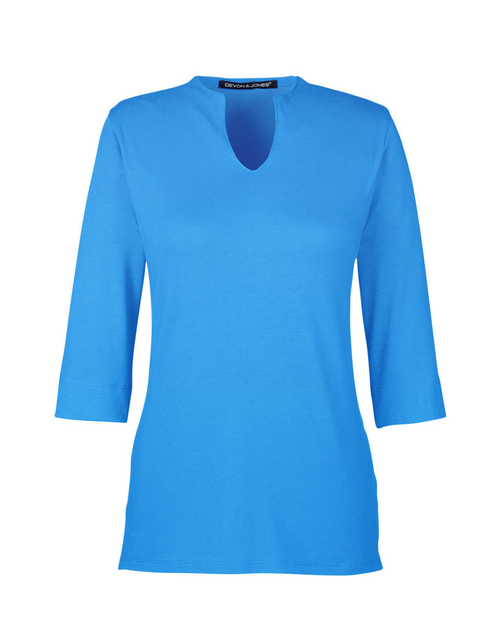 Devon & Jones Ladies' Perfect Fit™ Tailored Open Neckline Top Devon & Jones