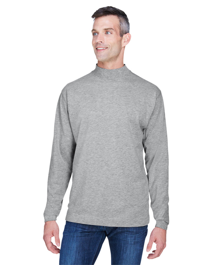 Devon & Jones Adult Sueded Cotton Jersey Mock Turtleneck Devon & Jones