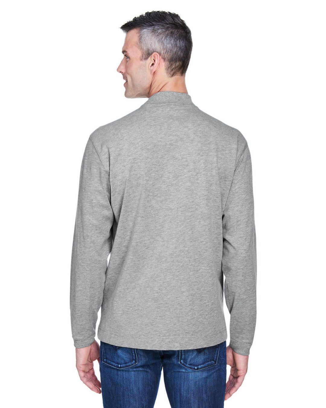 Devon & Jones Adult Sueded Cotton Jersey Mock Turtleneck Devon & Jones