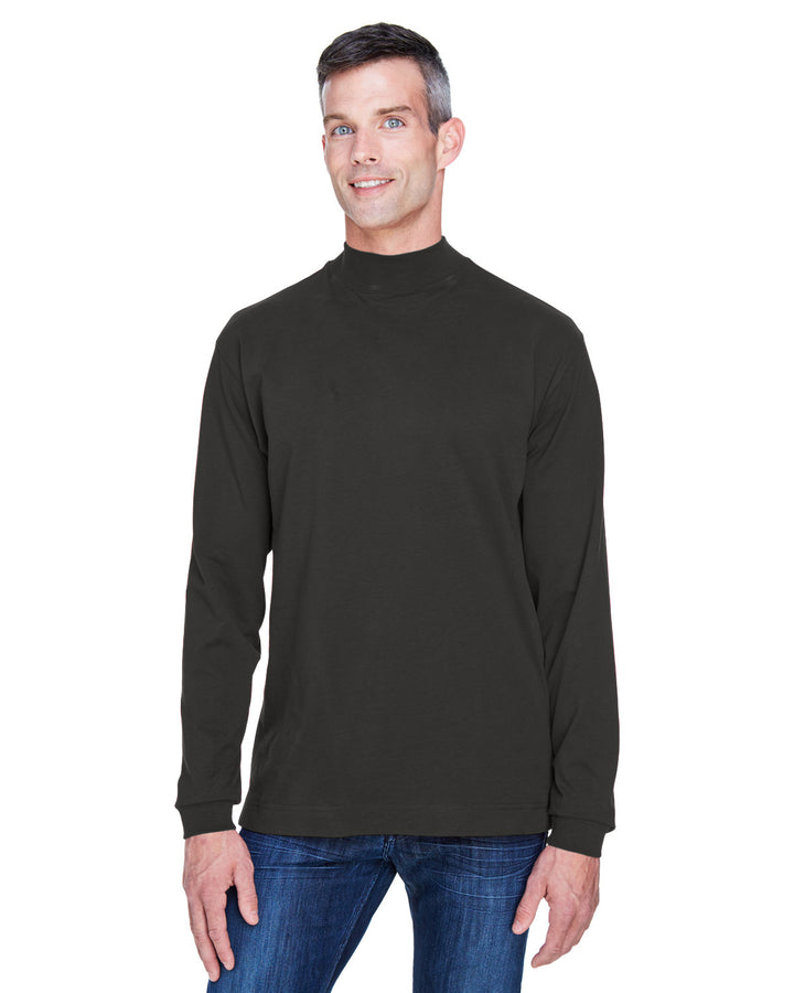 Devon & Jones Adult Sueded Cotton Jersey Mock Turtleneck Devon & Jones