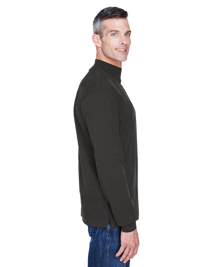 Devon & Jones Adult Sueded Cotton Jersey Mock Turtleneck Devon & Jones