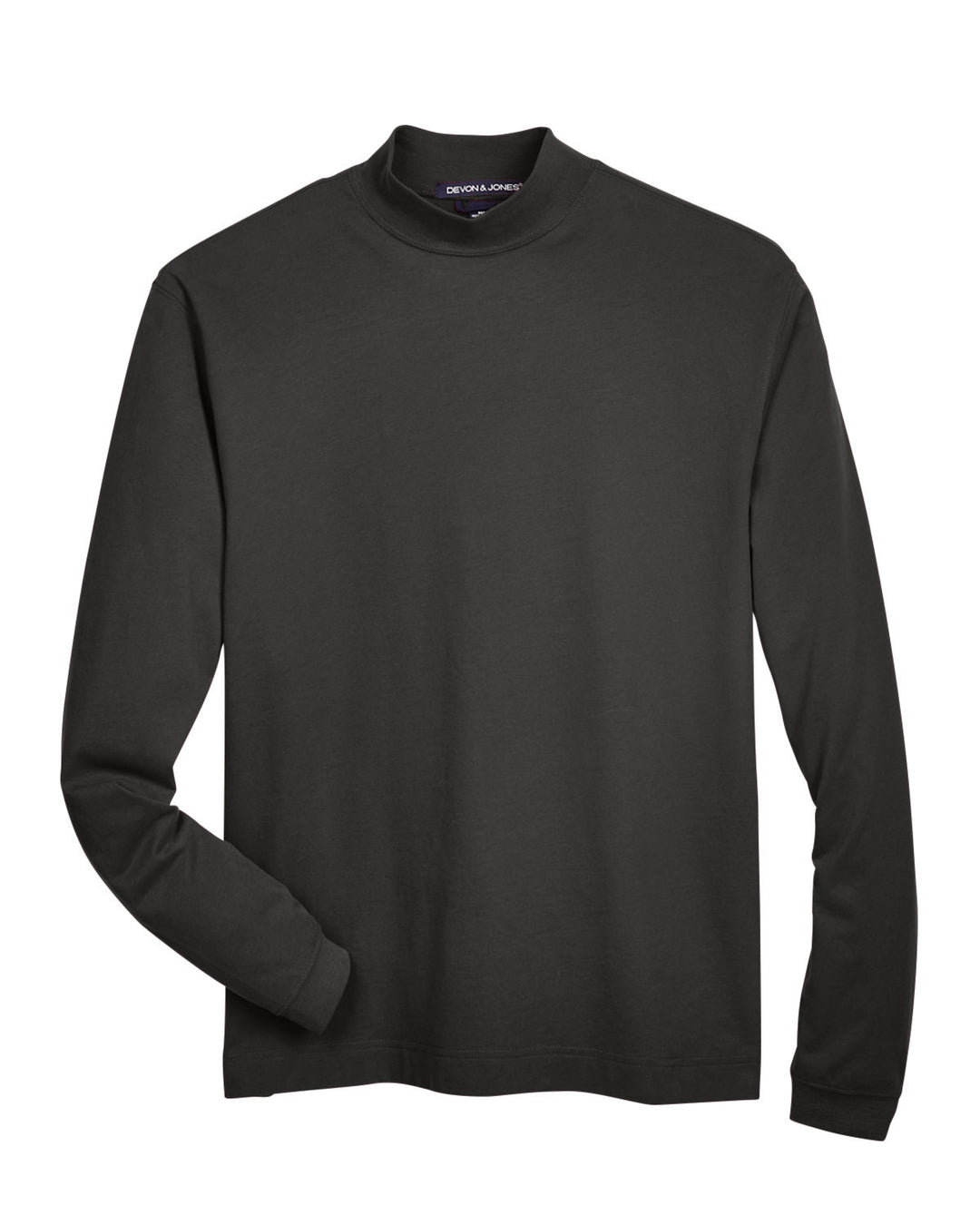 Devon & Jones Adult Sueded Cotton Jersey Mock Turtleneck Devon & Jones