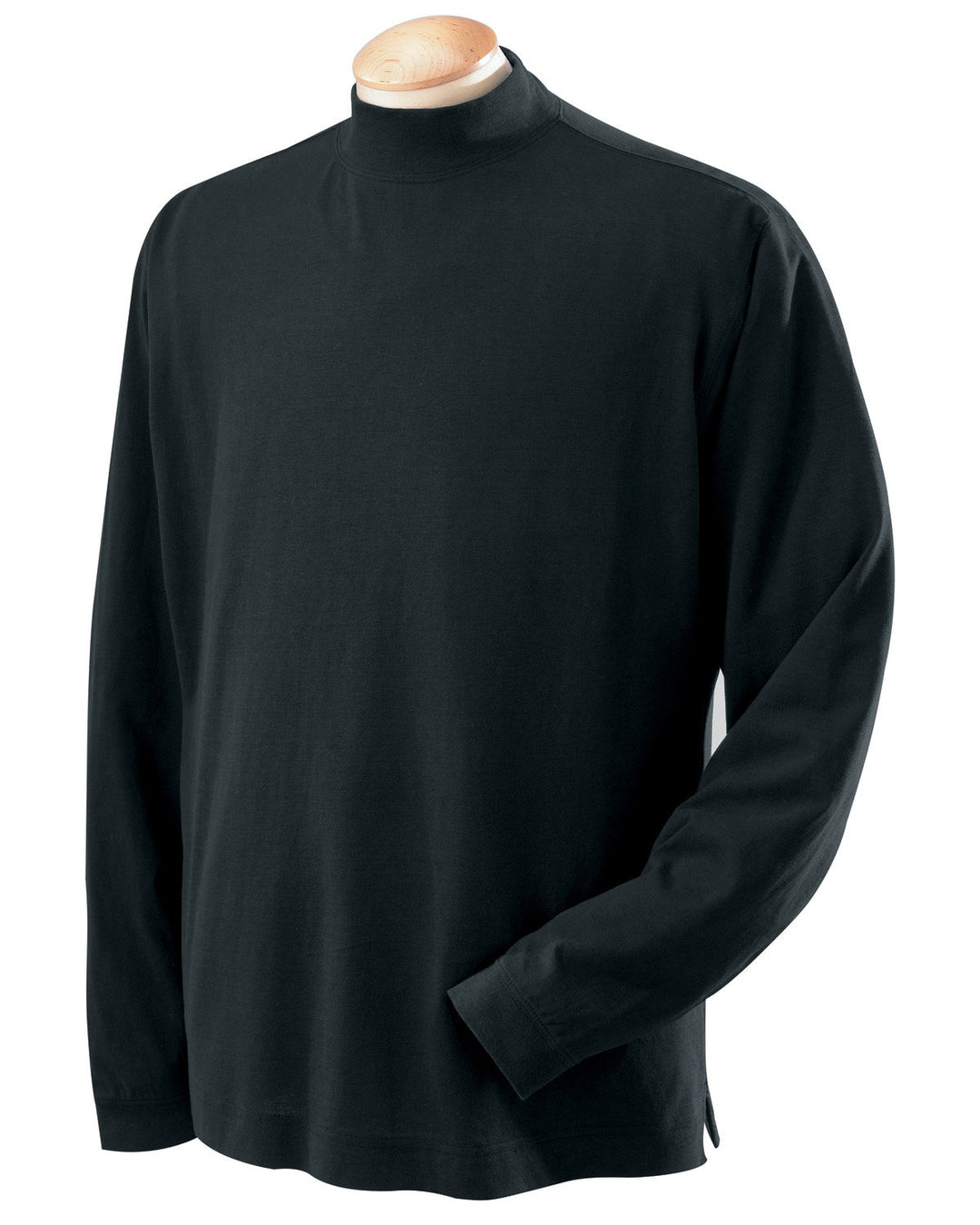 Devon & Jones Adult Sueded Cotton Jersey Mock Turtleneck Devon & Jones