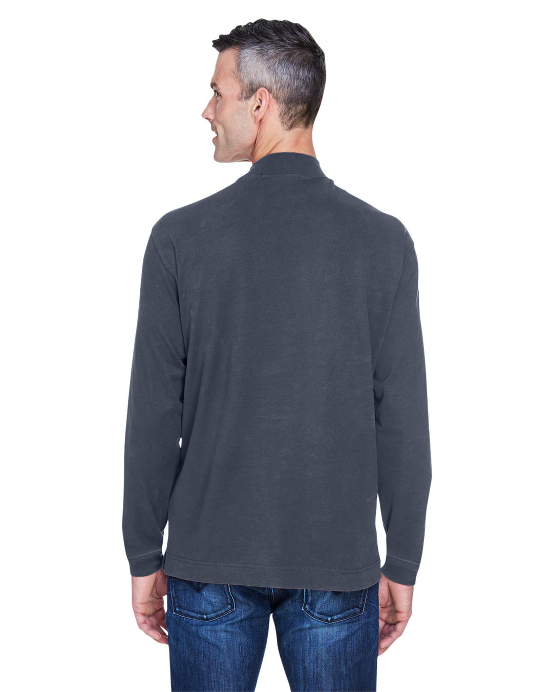 Devon & Jones Adult Sueded Cotton Jersey Mock Turtleneck Devon & Jones