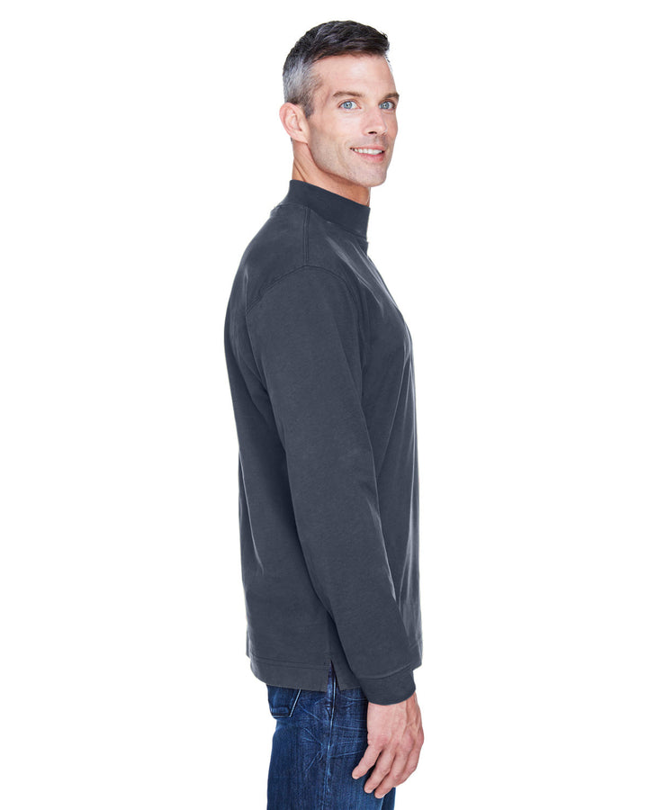 Devon & Jones Adult Sueded Cotton Jersey Mock Turtleneck Devon & Jones