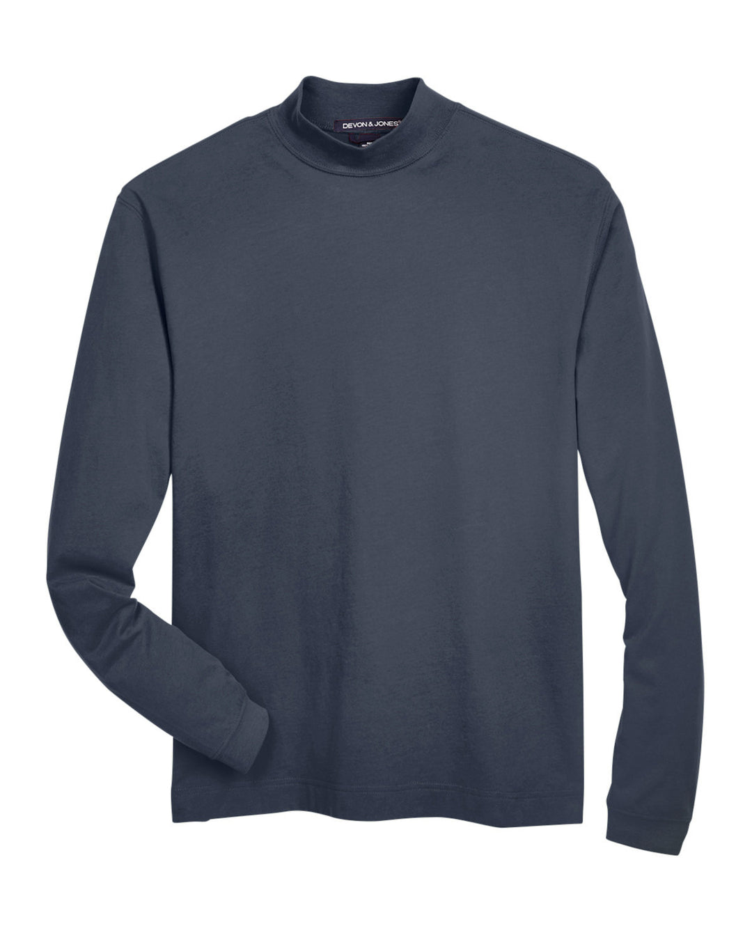 Devon & Jones Adult Sueded Cotton Jersey Mock Turtleneck Devon & Jones