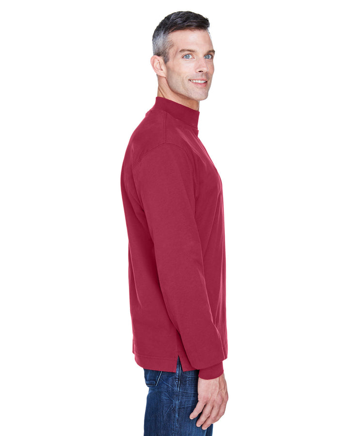 Devon & Jones Adult Sueded Cotton Jersey Mock Turtleneck Devon & Jones