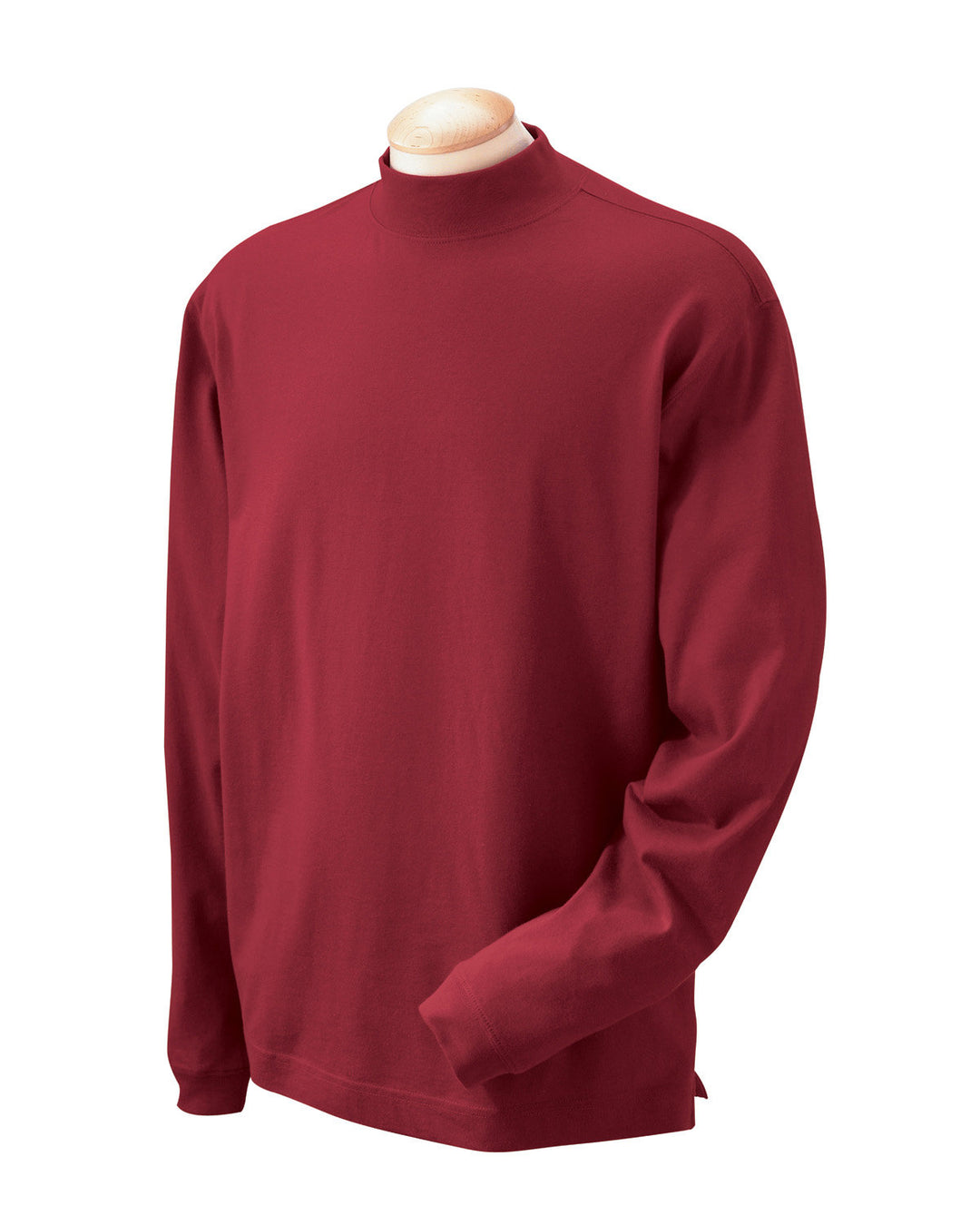 Devon & Jones Adult Sueded Cotton Jersey Mock Turtleneck Devon & Jones