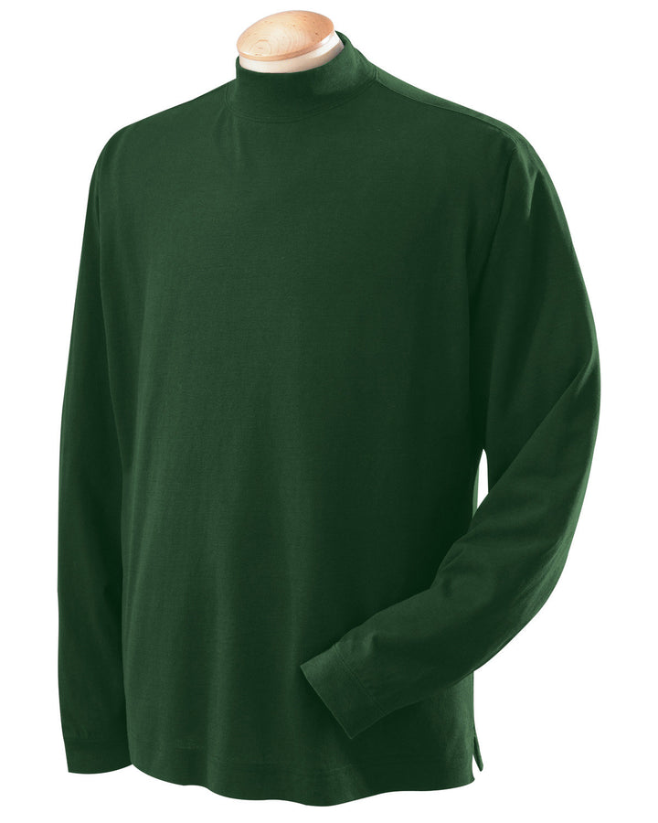 Devon & Jones Adult Sueded Cotton Jersey Mock Turtleneck Devon & Jones