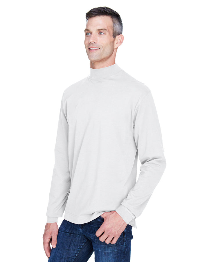 Devon & Jones Adult Sueded Cotton Jersey Mock Turtleneck Devon & Jones