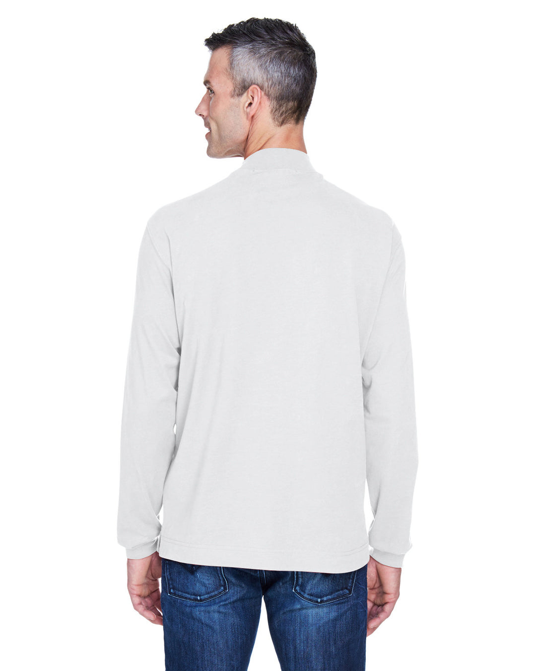 Devon & Jones Adult Sueded Cotton Jersey Mock Turtleneck Devon & Jones