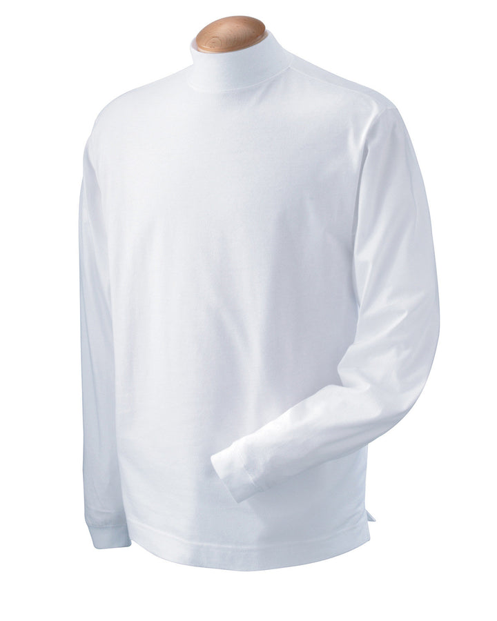 Devon & Jones Adult Sueded Cotton Jersey Mock Turtleneck Devon & Jones