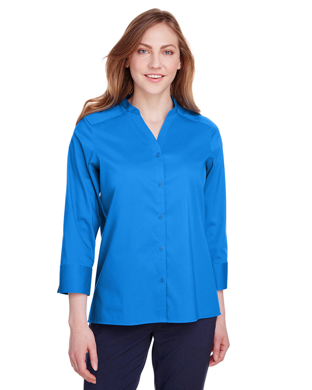 Devon & Jones Ladies' Crown Collection™ Stretch Broadcloth 3/4 Sleeve Blouse Devon & Jones