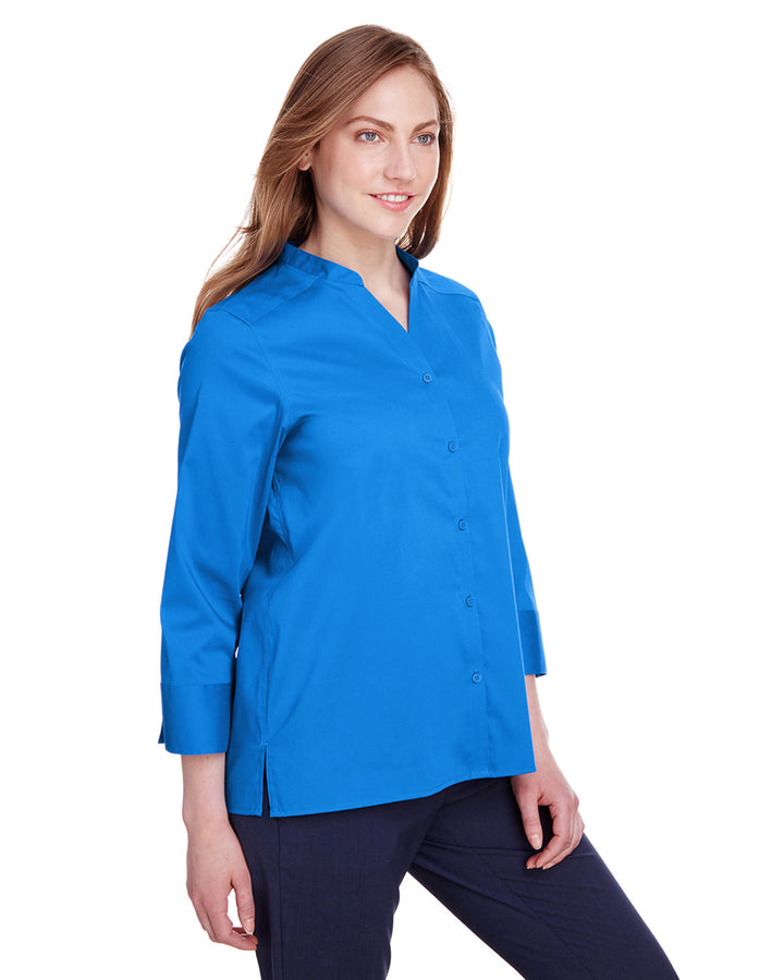 Devon & Jones Ladies' Crown Collection™ Stretch Broadcloth 3/4 Sleeve Blouse Devon & Jones