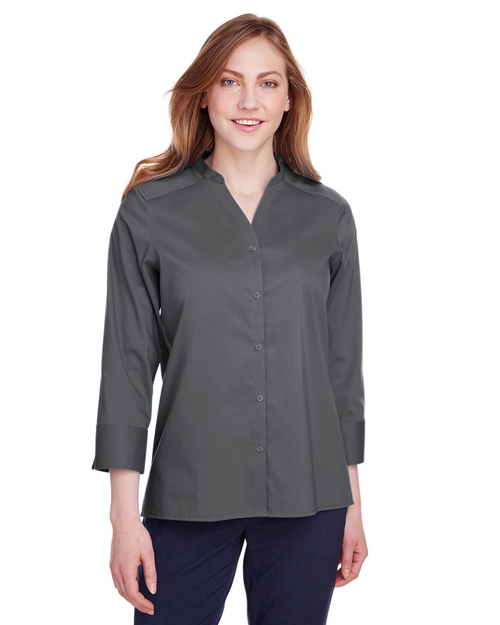 Devon & Jones Ladies' Crown Collection™ Stretch Broadcloth 3/4 Sleeve Blouse Devon & Jones