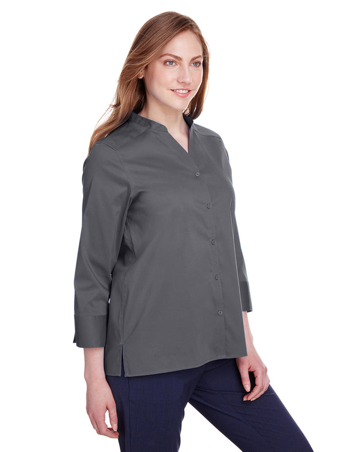 Devon & Jones Ladies' Crown Collection™ Stretch Broadcloth 3/4 Sleeve Blouse Devon & Jones