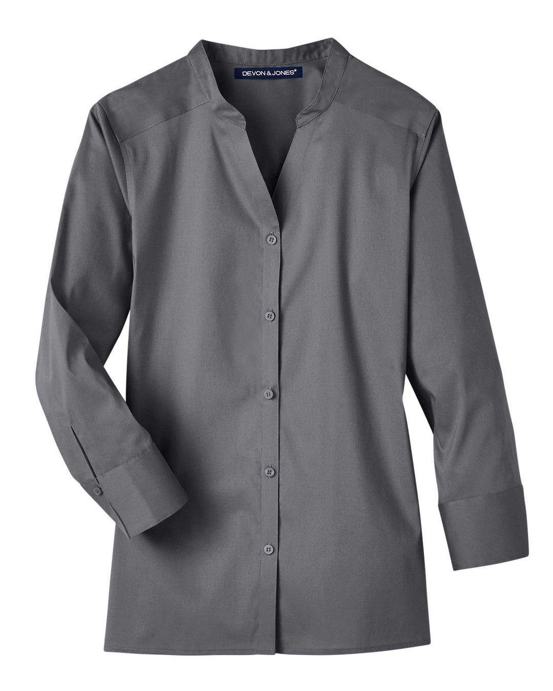 Devon & Jones Ladies' Crown Collection™ Stretch Broadcloth 3/4 Sleeve Blouse Devon & Jones