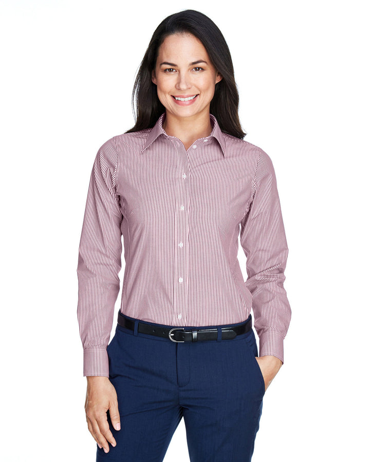 Devon & Jones Ladies' Crown Woven Collection™ Banker Stripe Devon & Jones