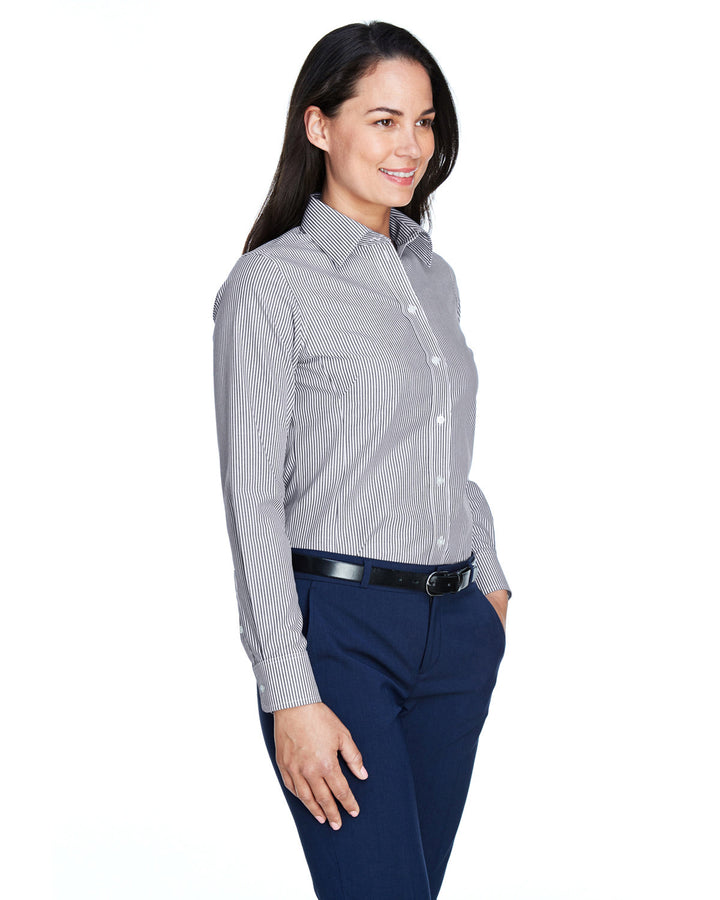 Devon & Jones Ladies' Crown Woven Collection™ Banker Stripe Devon & Jones