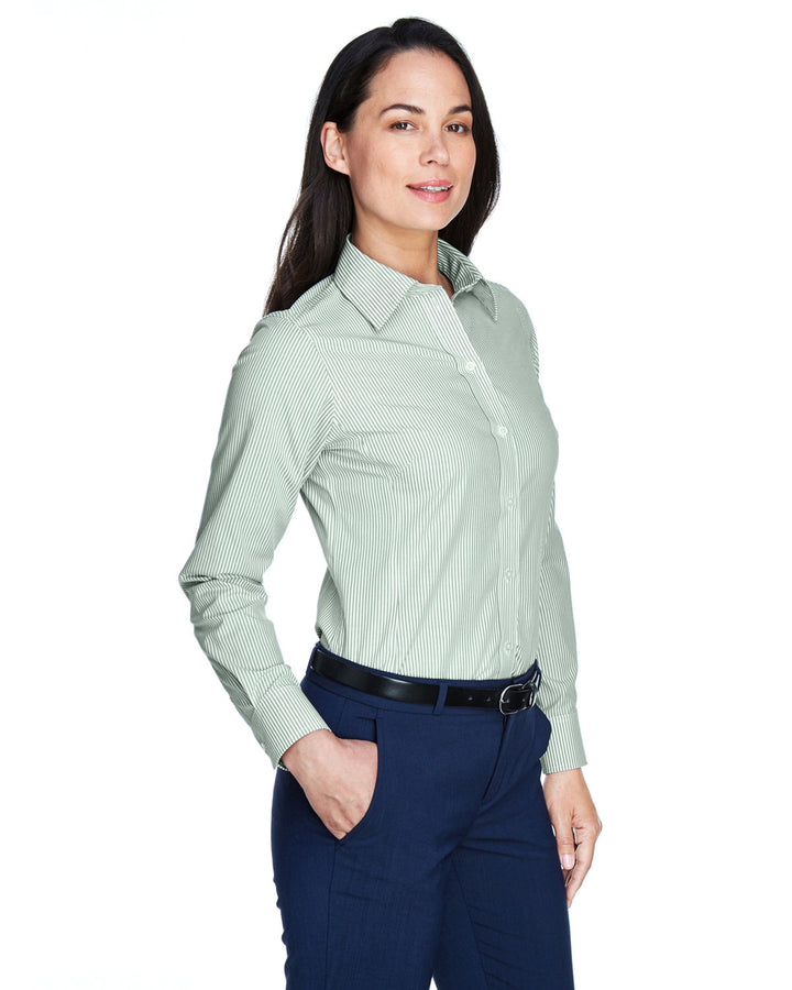 Devon & Jones Ladies' Crown Woven Collection™ Banker Stripe Devon & Jones