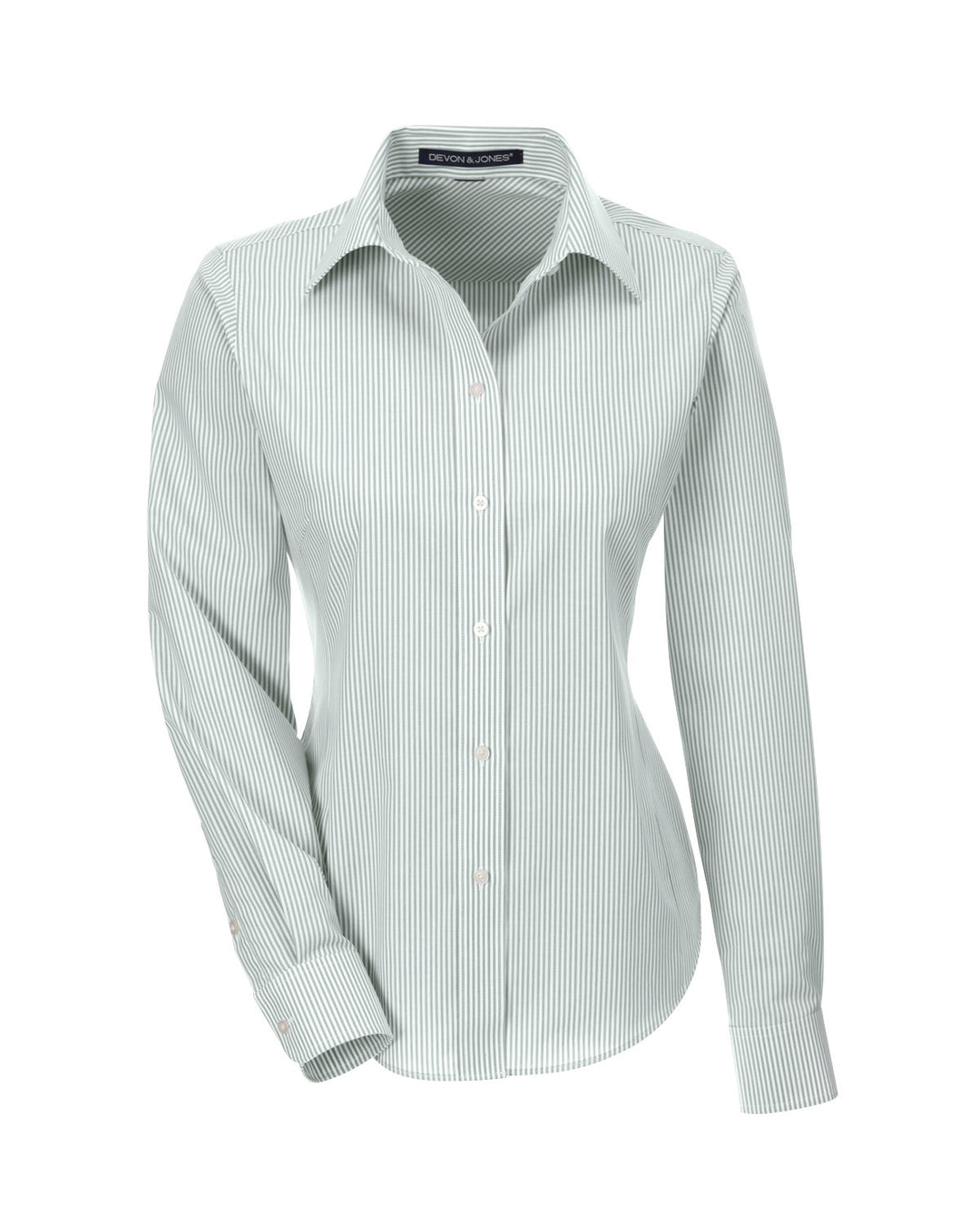 Devon & Jones Ladies' Crown Woven Collection™ Banker Stripe Devon & Jones